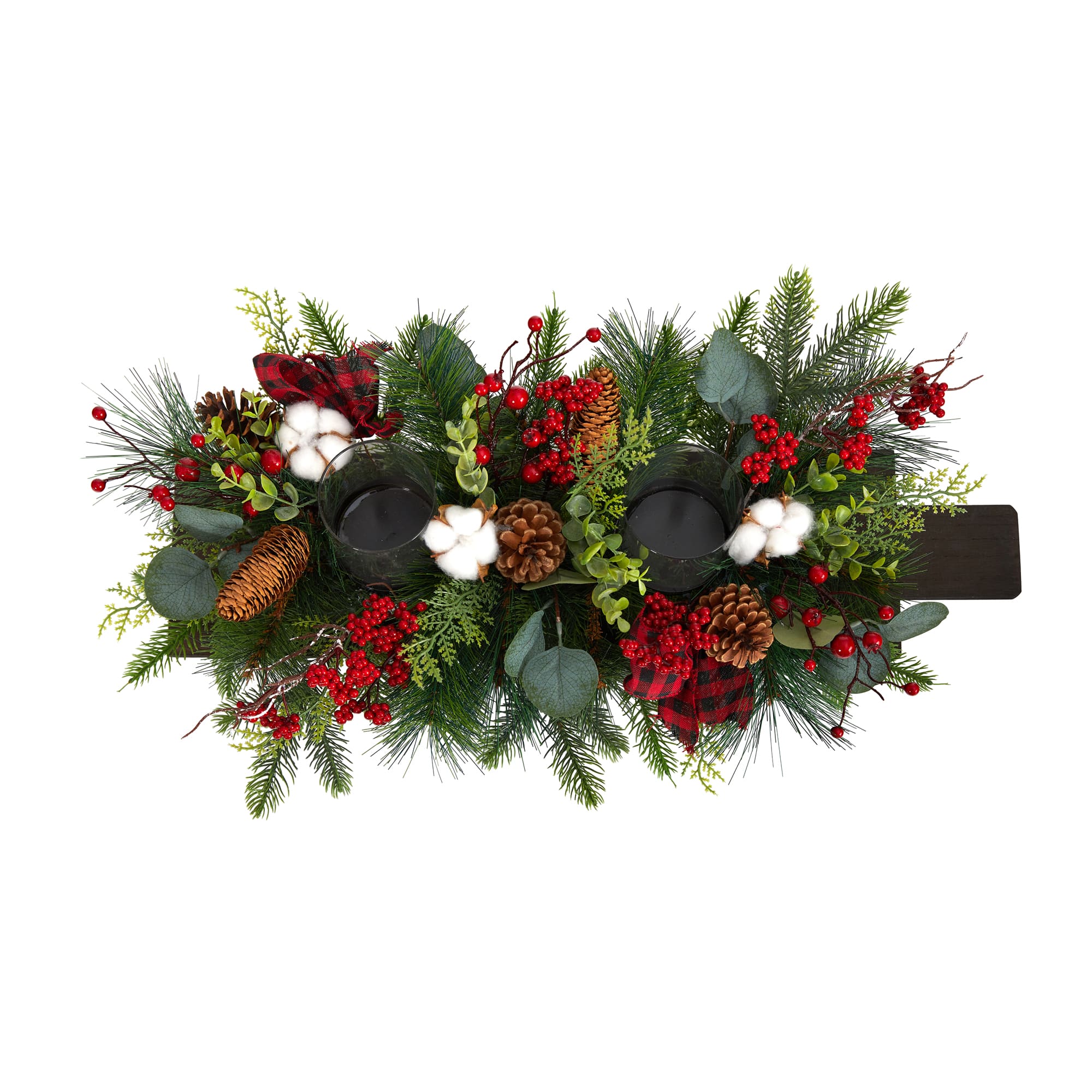 24" Berries, Pinecones & Eucalyptus Arrangement